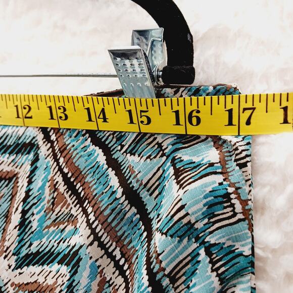 Skirt Midi Dressbarn Aztec Boho Indie Tribal Festival Minimalist Retro Size L - Picture 5 of 9